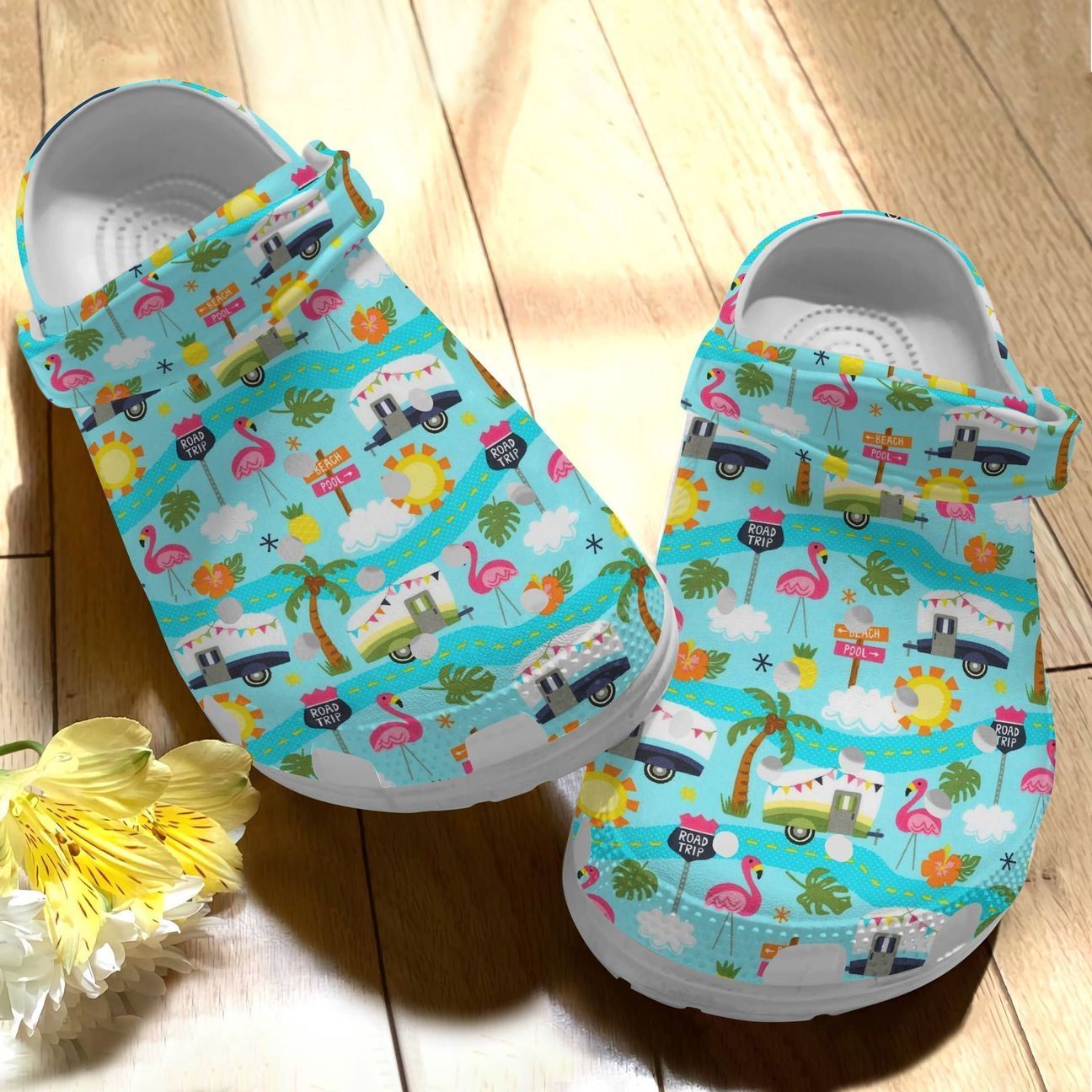 Camping Personalize Clog Custom Crocs Fashionstyle Comfortable For Women Men Kid Print 3D Whitesole Flamingo Camper Camping Personalize Clog Custom Crocs Fashionstyle Comfortable For Women Men Kid Print 3D Whitesole Flamingo Camper