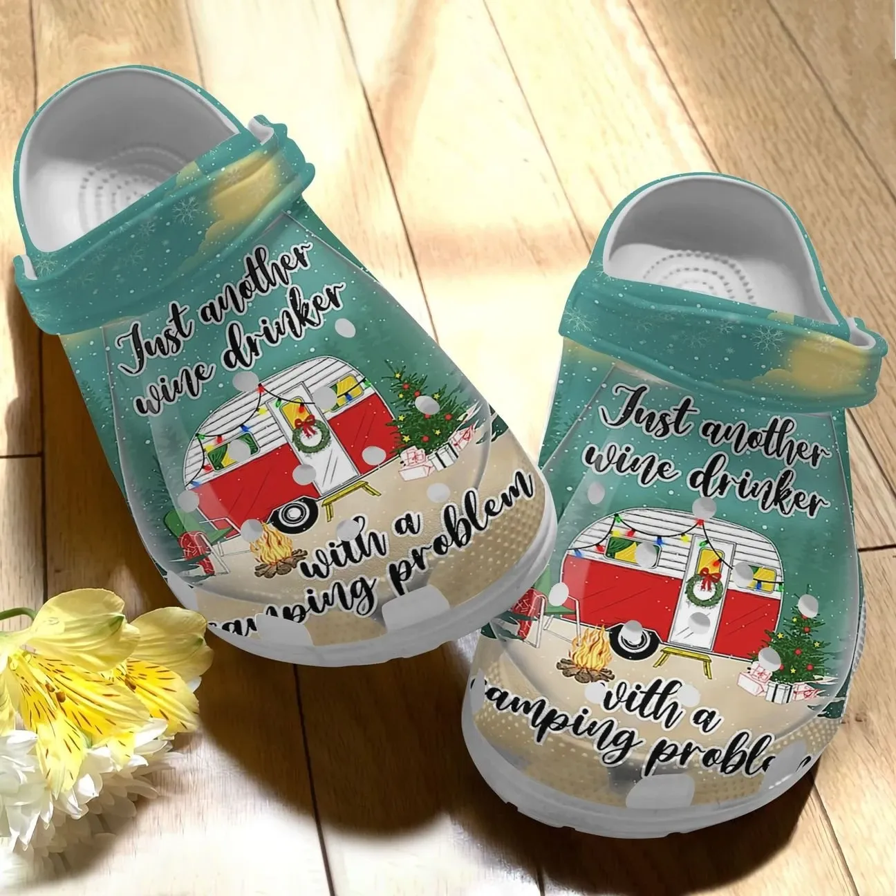 Camping Personalize Clog Custom Crocs Fashionstyle Comfortable For Women Men Kid Print 3D Whitesole Wine Drinker With Camping Problem Camping Personalize Clog Custom Crocs Fashionstyle Comfortable For Women Men Kid Print 3D Whitesole Wine Drinker With Camping Problem