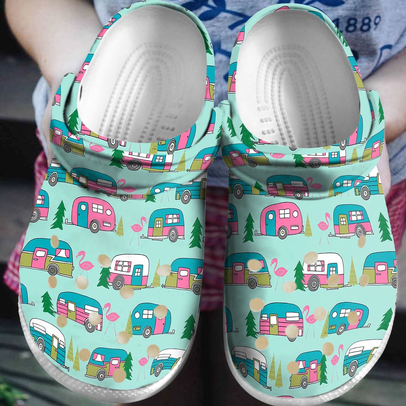 Camping Personalized Clog Custom Crocs Comfortablefashion Style Comfortable For Women Men Kid Print 3D Camper Flamingo Camping Personalized Clog Custom Crocs Comfortablefashion Style Comfortable For Women Men Kid Print 3D Camper Flamingo