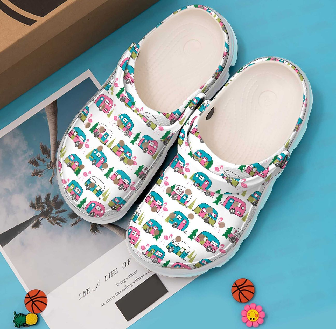 Camping Personalized Clog Custom Crocs Comfortablefashion Style Comfortable For Women Men Kid Print 3D Camper Pattern Camping Personalized Clog Custom Crocs Comfortablefashion Style Comfortable For Women Men Kid Print 3D Camper Pattern