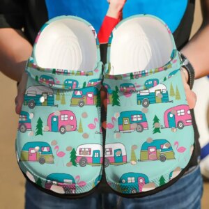 Camping Personalized Clog Custom Crocs Comfortablefashion Style Comfortable For Women Men Kid Print 3D Camper Van