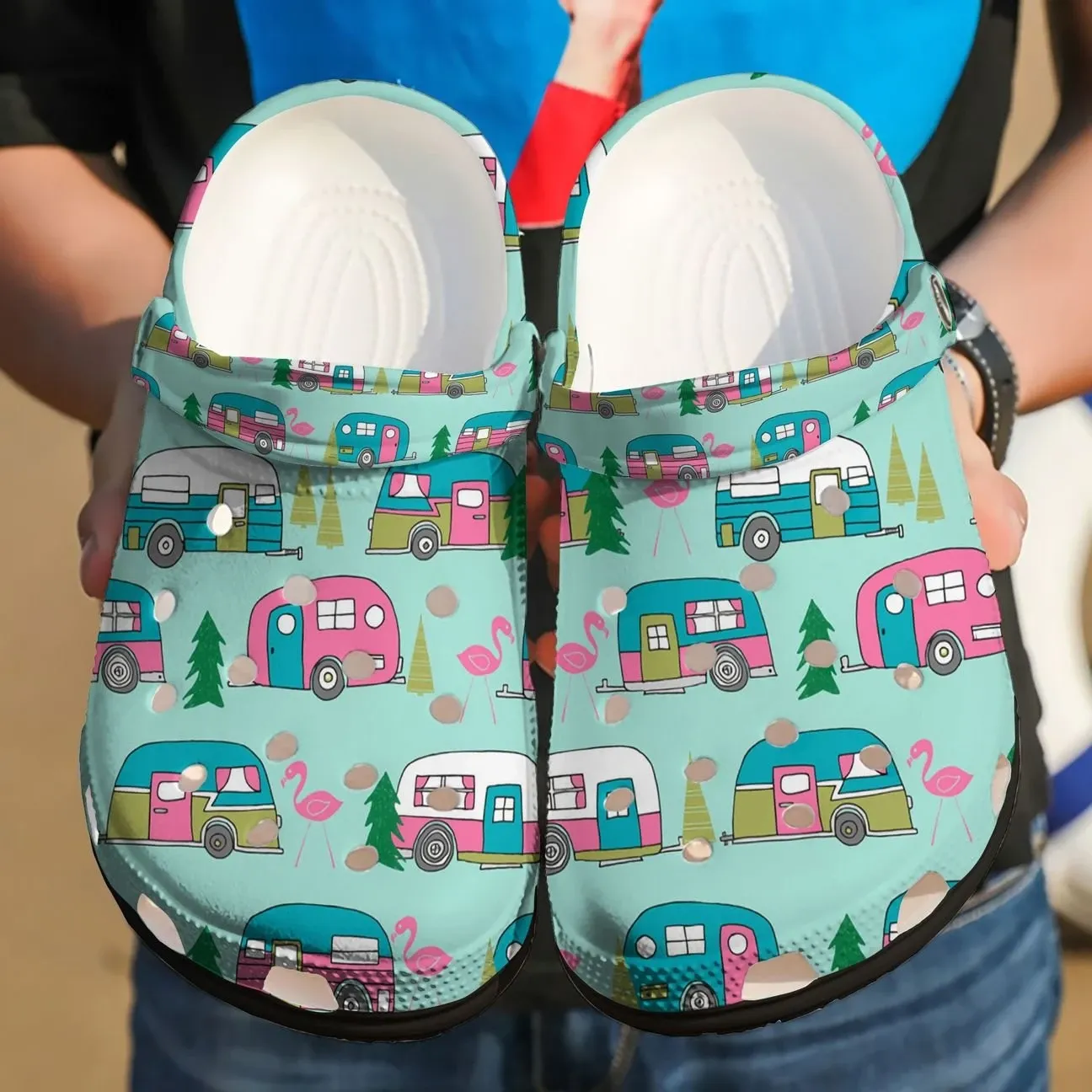 Camping Personalized Clog Custom Crocs Comfortablefashion Style Comfortable For Women Men Kid Print 3D Camper Van Camping Personalized Clog Custom Crocs Comfortablefashion Style Comfortable For Women Men Kid Print 3D Camper Van