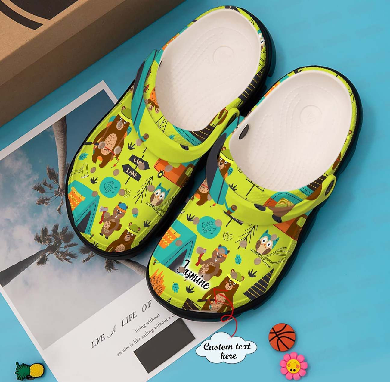 Camping Personalized Clog Custom Crocs Comfortablefashion Style Comfortable For Women Men Kid Print 3D Camping Bear Camping Personalized Clog Custom Crocs Comfortablefashion Style Comfortable For Women Men Kid Print 3D Camping Bear