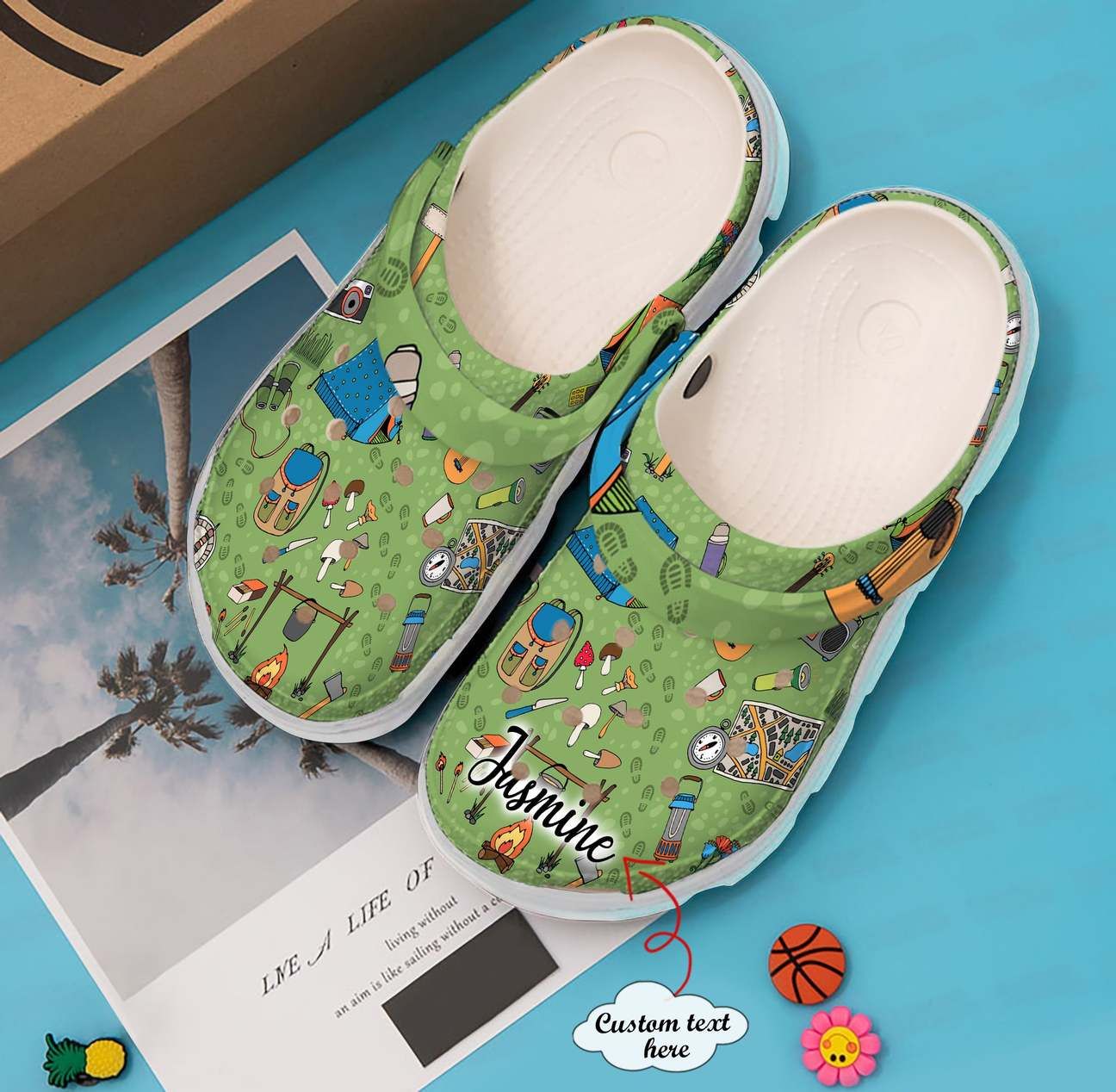 Camping Personalized Clog Custom Crocs Comfortablefashion Style Comfortable For Women Men Kid Print 3D Camping Map Camping Personalized Clog Custom Crocs Comfortablefashion Style Comfortable For Women Men Kid Print 3D Camping Map