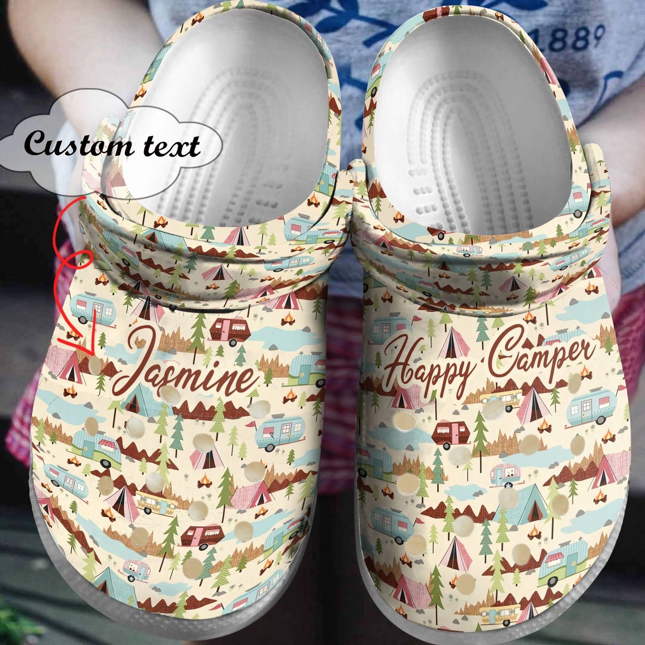 Camping Personalized Clog Custom Crocs Comfortablefashion Style Comfortable For Women Men Kid Print 3D Camping Pattern Camping Personalized Clog Custom Crocs Comfortablefashion Style Comfortable For Women Men Kid Print 3D Camping Pattern