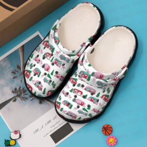 Camping Personalized Clog Custom Crocs Comfortablefashion Style Comfortable For Women Men Kid Print 3D Camping Trailer Pattern