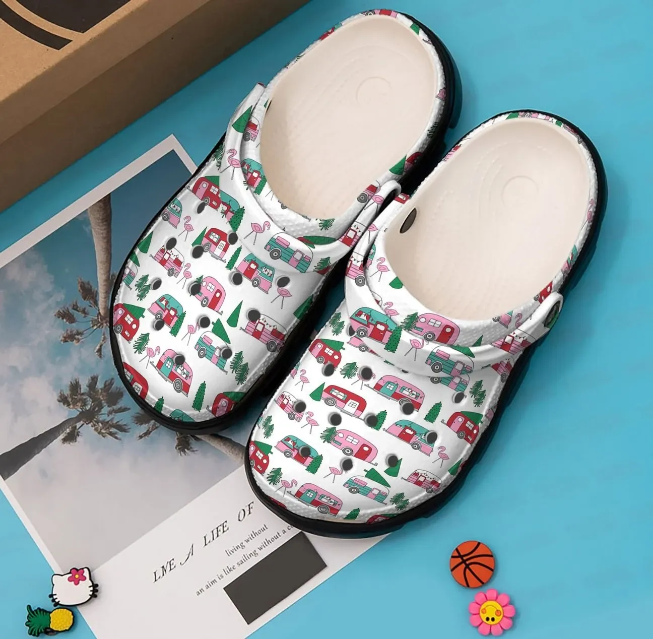 Camping Personalized Clog Custom Crocs Comfortablefashion Style Comfortable For Women Men Kid Print 3D Camping Trailer Pattern Camping Personalized Clog Custom Crocs Comfortablefashion Style Comfortable For Women Men Kid Print 3D Camping Trailer Pattern