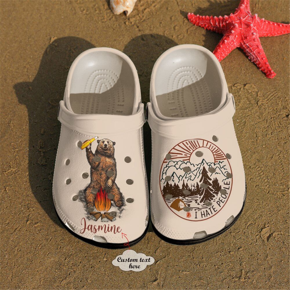 Camping Personalized Clog Custom Crocs Comfortablefashion Style Comfortable For Women Men Kid Print 3D I Hate People Camping Personalized Clog Custom Crocs Comfortablefashion Style Comfortable For Women Men Kid Print 3D I Hate People