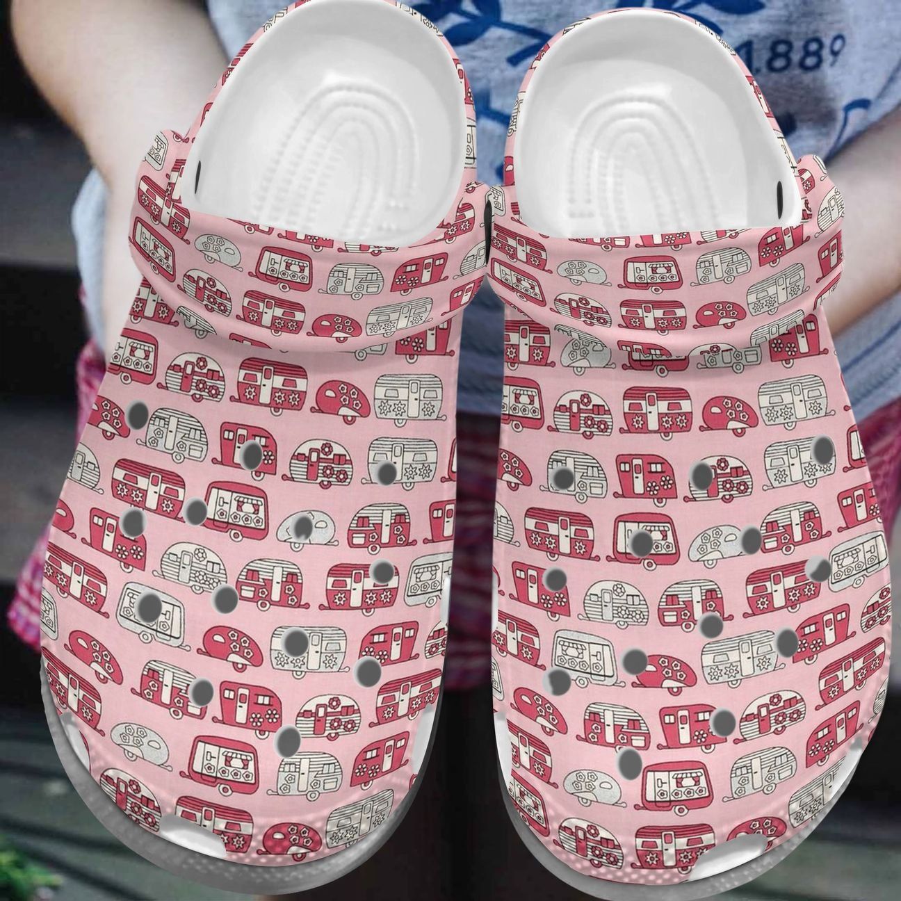 Camping Personalized Clog Custom Crocs Comfortablefashion Style Comfortable For Women Men Kid Print 3D Pink Campers Camping Personalized Clog Custom Crocs Comfortablefashion Style Comfortable For Women Men Kid Print 3D Pink Campers