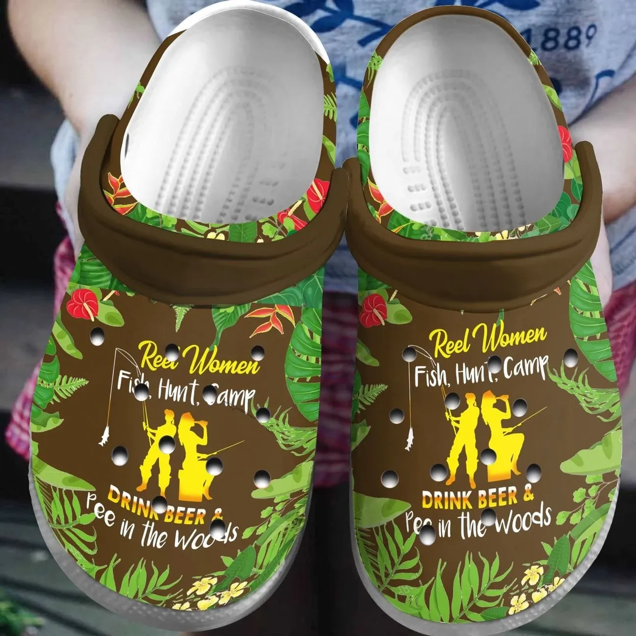 Camping Personalized Clog Custom Crocs Comfortablefashion Style Comfortable For Women Men Kid Print 3D Reel Girl Camping Personalized Clog Custom Crocs Comfortablefashion Style Comfortable For Women Men Kid Print 3D Reel Girl