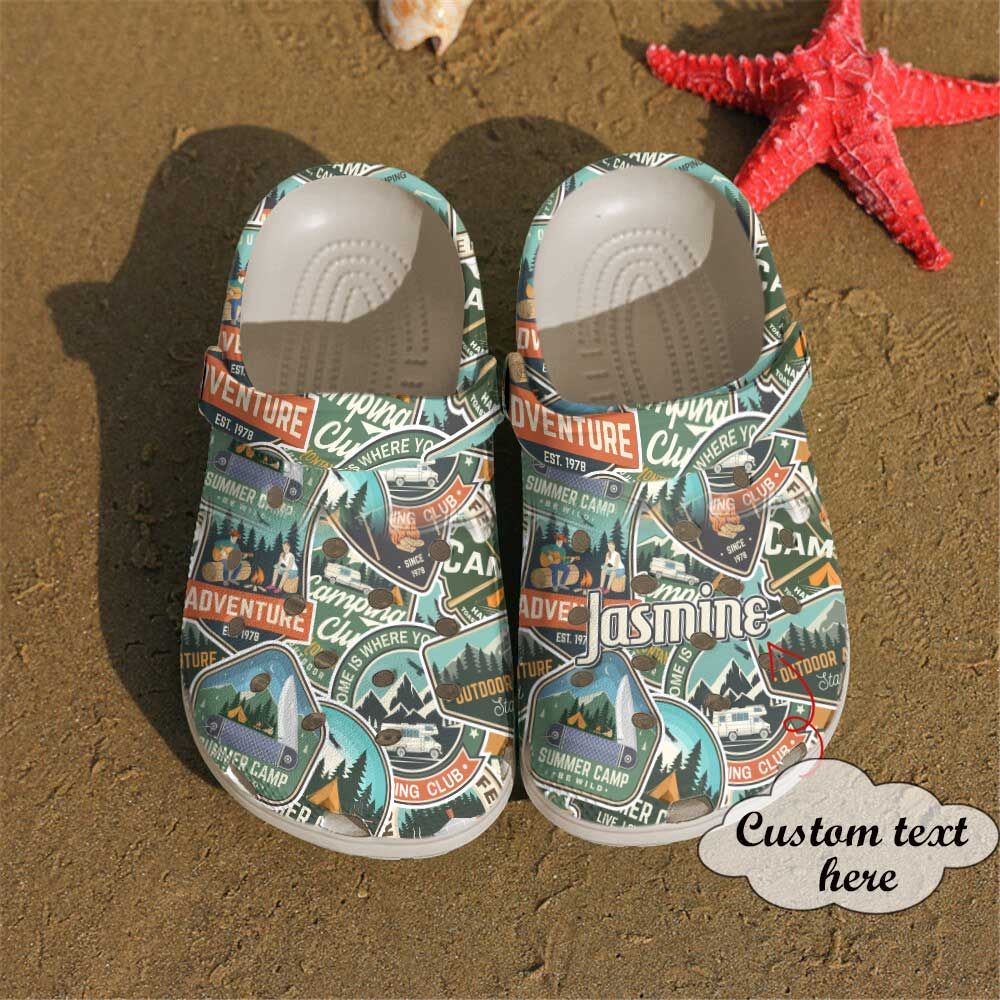 Camping Personalized Clog Custom Crocs Comfortablefashion Style Comfortable For Women Men Kid Print 3D Summer Camp Be Wild Camping Personalized Clog Custom Crocs Comfortablefashion Style Comfortable For Women Men Kid Print 3D Summer Camp Be Wild