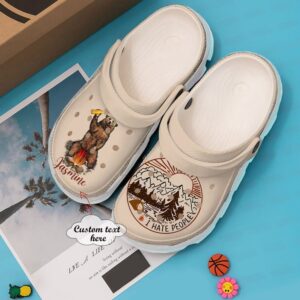 Camping Personalized I Hate People Sku 474 Crocs Clog Clog Shoes