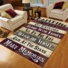 Camping Rules Rug Sport Decor Gift Floor Decor Living Room Carpet Rug Area Rug - 5ad15c1524ed