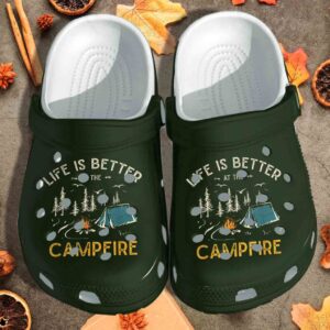 Camping Shoes – Life Is Better At The Campfire Crocs Clog Clog Gift For Man Woman