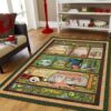 Camping Square Rug Sport Decor Gift Floor Decor Living Room Carpet Rug Area Rug - 03ab6e4428e2
