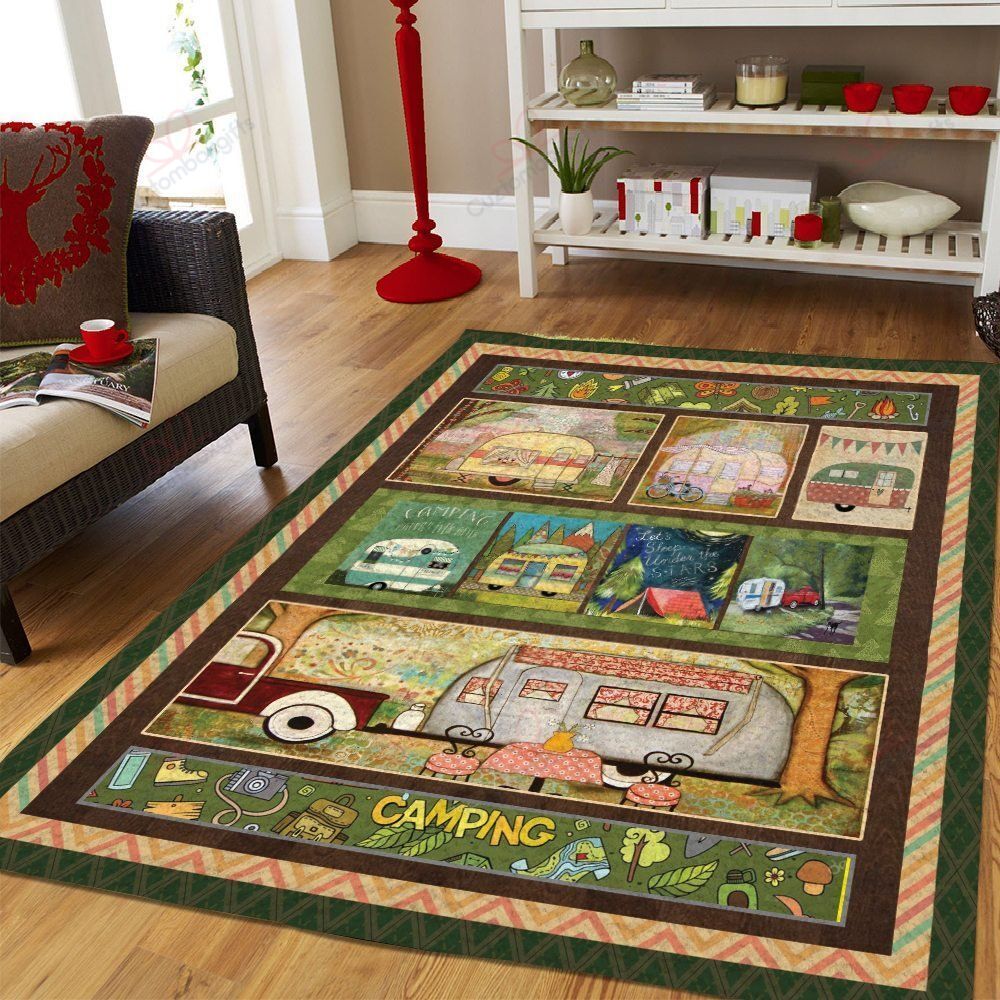 Camping Square Rug Sport Decor Gift Floor Decor Living Room Carpet Rug Area Rug - 03ab6e4428e2 Camping Square Rug Sport Decor Gift Floor Decor Living Room Carpet Rug Area Rug - 03ab6e4428e2