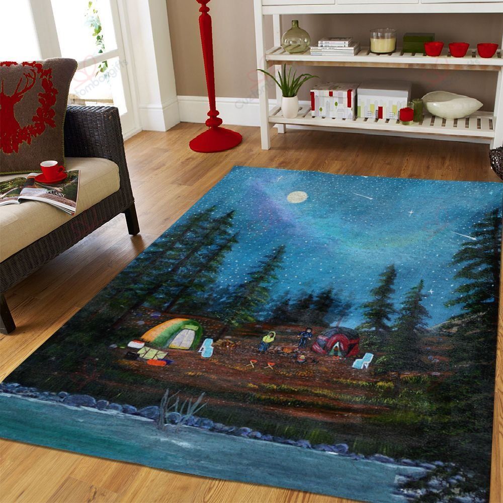 Camping Star Night Rug Sport Decor Gift Floor Decor Living Room Carpet Rug Area Rug - b653e318390c Camping Star Night Rug Sport Decor Gift Floor Decor Living Room Carpet Rug Area Rug - b653e318390c