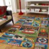 Camping Symbol Things Rug Sport Decor Gift Floor Decor Living Room Carpet Rug Area Rug - 6308c201acee