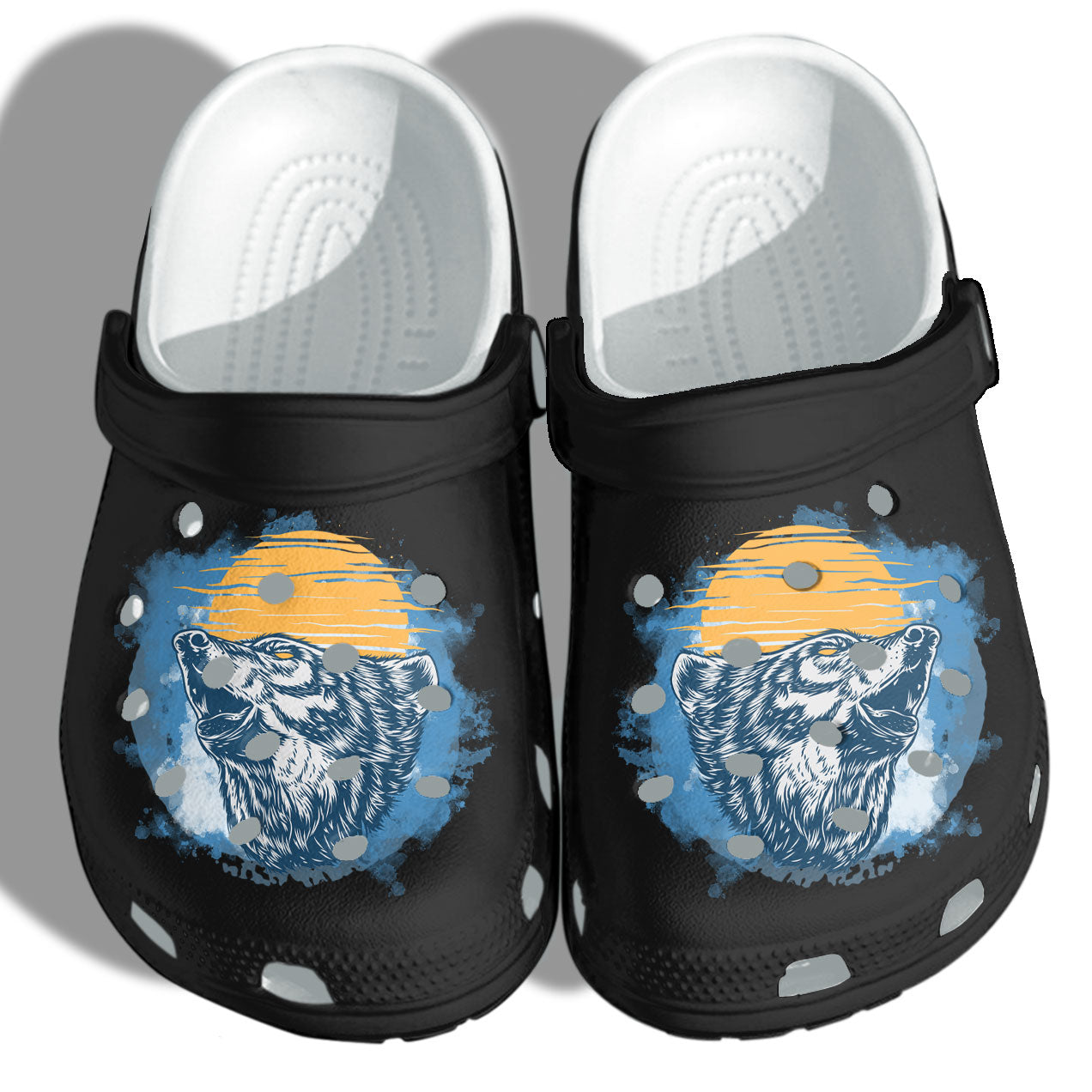 Camping The Wolf And Moon Shoes Crocs Clog – Wolf Lover Croc Shoes Gifts For Son Husband Camping The Wolf And Moon Shoes Crocs Clog – Wolf Lover Croc Shoes Gifts For Son Husband