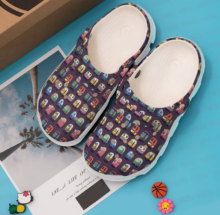 Camping Vintage Campers Sku 481 Crocs Crocband Clog Comfortable For Mens Womens Classic Clog Water Shoes Camping Vintage Campers Sku 481 Crocs Crocband Clog Comfortable For Mens Womens Classic Clog Water Shoes