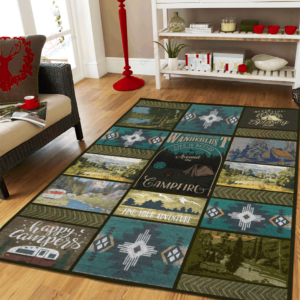 Camping Vintage Memory Rug Sport Decor Gift Floor Decor Living Room Carpet Rug Area Rug - 2360fe765740
