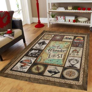 Camping Wanderlost Vintage Rug Sport Decor Gift Floor Decor Living Room Carpet Rug Area Rug - 2a8337e82456