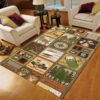 Camping Welcome Campers Rug Sport Decor Gift Floor Decor Living Room Carpet Rug Area Rug - 94ed45d178bf