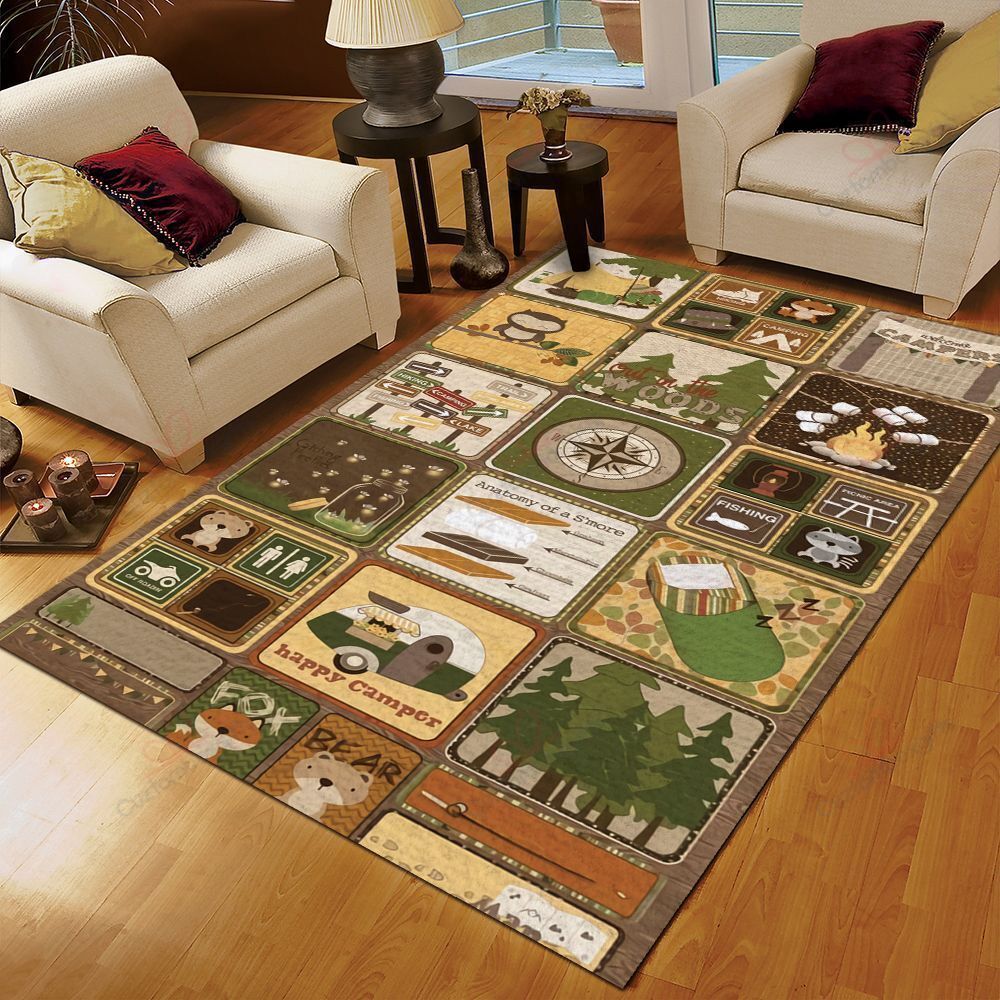 Camping Welcome Campers Rug Sport Decor Gift Floor Decor Living Room Carpet Rug Area Rug - 94ed45d178bf Camping Welcome Campers Rug Sport Decor Gift Floor Decor Living Room Carpet Rug Area Rug - 94ed45d178bf