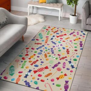 Candy Pattern 4 Rug Sport Decor Gift Floor Decor Living Room Carpet Rug Area Rug - b5fe75a41970