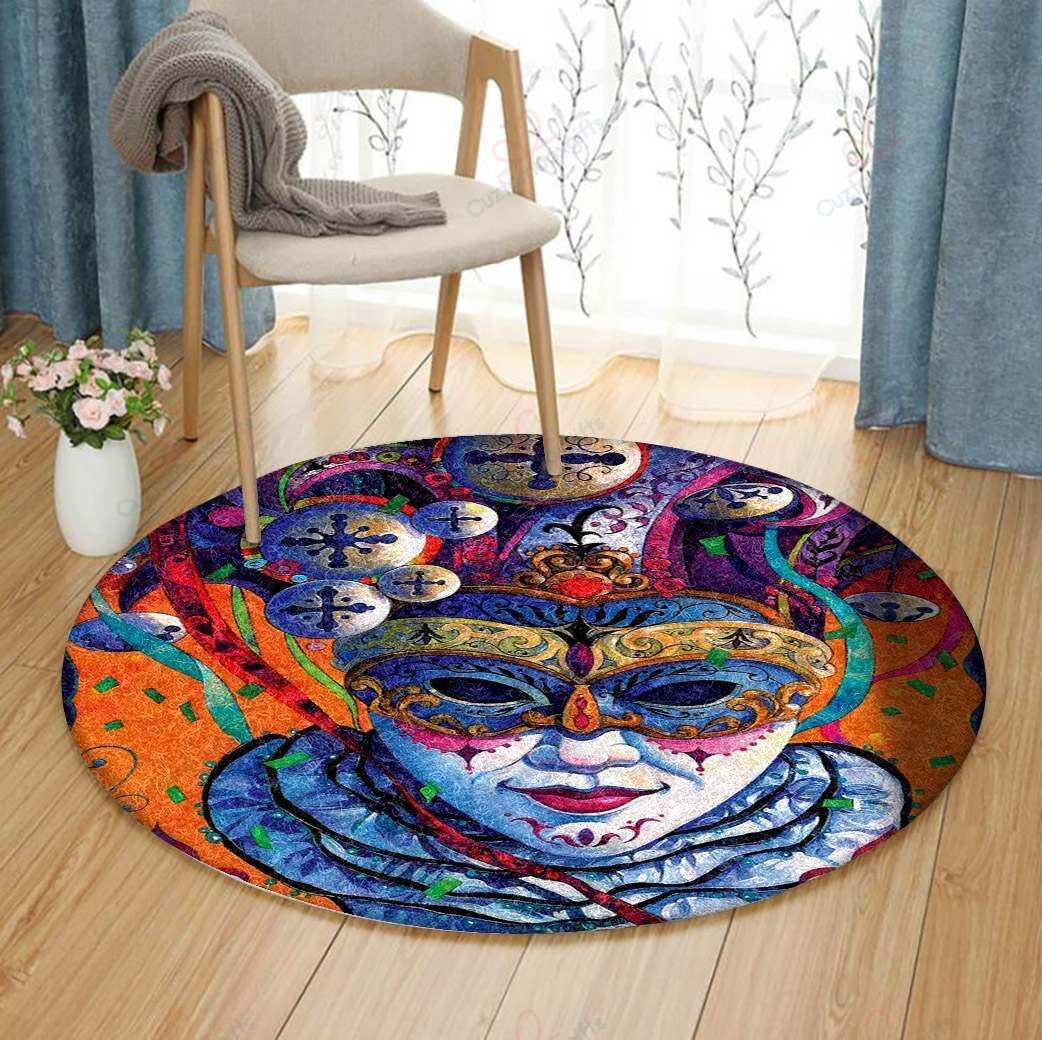 Canival Of Venice Round Carpet Floor Rug Living Room Bedroom Decor Round Area Rug Carpet Canival Of Venice Round Carpet Floor Rug Living Room Bedroom Decor Round Area Rug Carpet