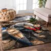 Canoe Rug Sport Decor Gift Floor Decor Living Room Carpet Rug Area Rug - 63b2749bc5bd