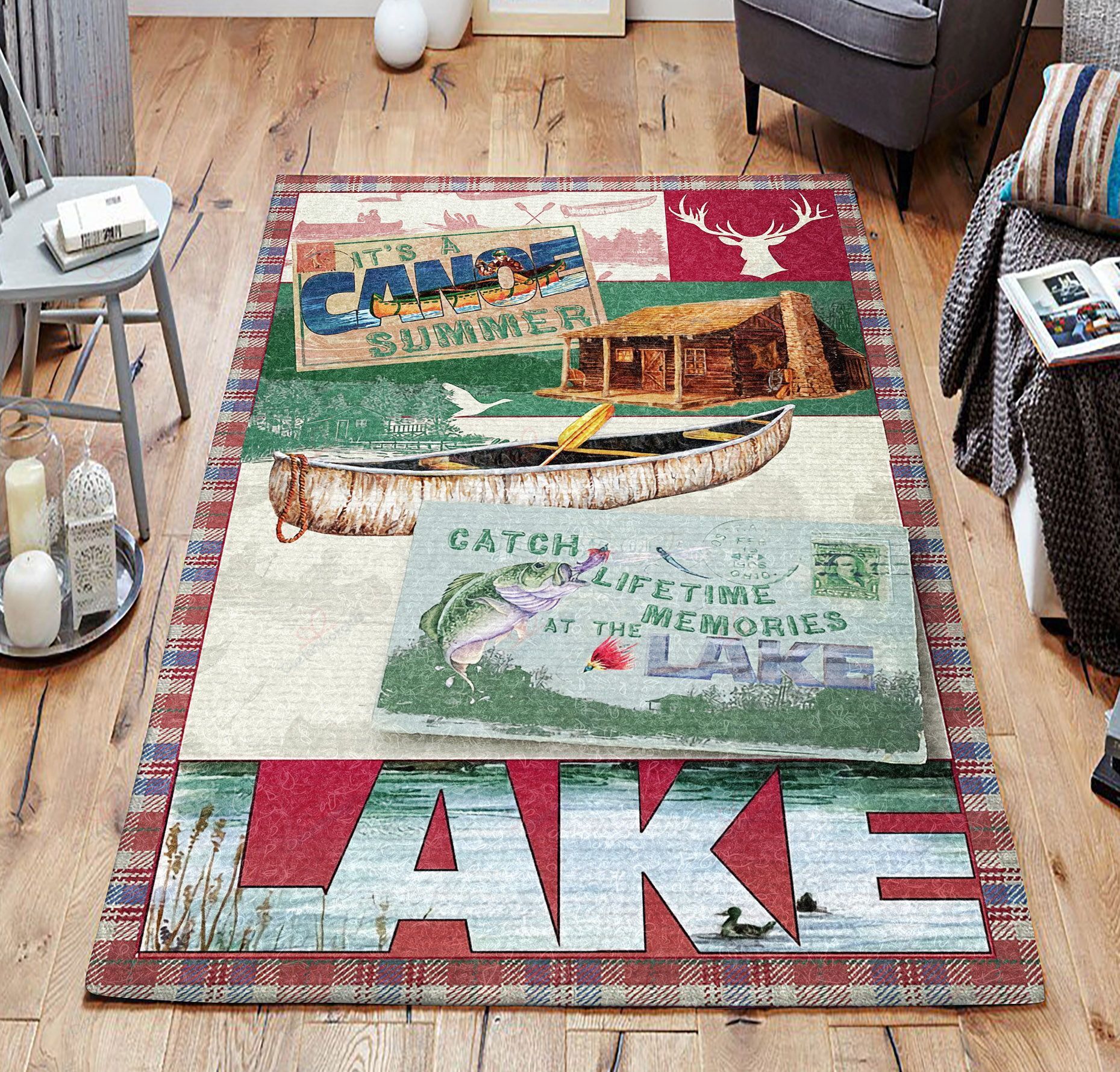 Canoe Lodge Rug Sport Decor Gift Floor Decor Living Room Carpet Rug Area Rug - a7ae8a9ed6ab Canoe Lodge Rug Sport Decor Gift Floor Decor Living Room Carpet Rug Area Rug - a7ae8a9ed6ab