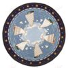 Cape Cod Cat Boat Round Carpet Floor Rug Living Room Bedroom Decor Round Area Rug Carpet