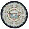 Cape Cod Coastal Pattern Round Carpet Floor Rug Living Room Bedroom Decor Round Area Rug Carpet