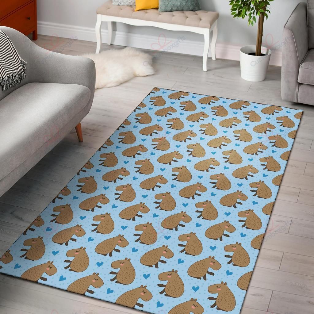 Capybara Pattern 1 Rug Sport Decor Gift Floor Decor Living Room Carpet Rug Area Rug - e2a700ece24f Capybara Pattern 1 Rug Sport Decor Gift Floor Decor Living Room Carpet Rug Area Rug - e2a700ece24f