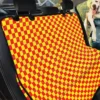 Car Back Seat Cover Dog Car Seat Covers Red And Yellow Checkered - e0b47cb16239