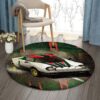 Car Round Carpet Floor Rug Living Room Bedroom Decor Round Area Rug Carpet