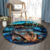 Car Racing Round Carpet Floor Rug Living Room Bedroom Decor Round Area Rug Carpet