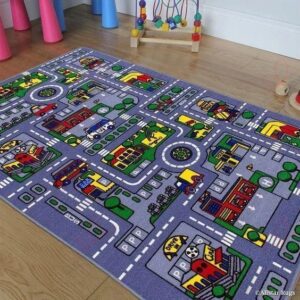 Car Track Play Rug Sport Decor Gift Floor Decor Living Room Carpet Rug Area Rug - a70654f590c8