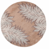 Caramel Folia Round Carpet Floor Rug Living Room Bedroom Decor Round Area Rug Carpet