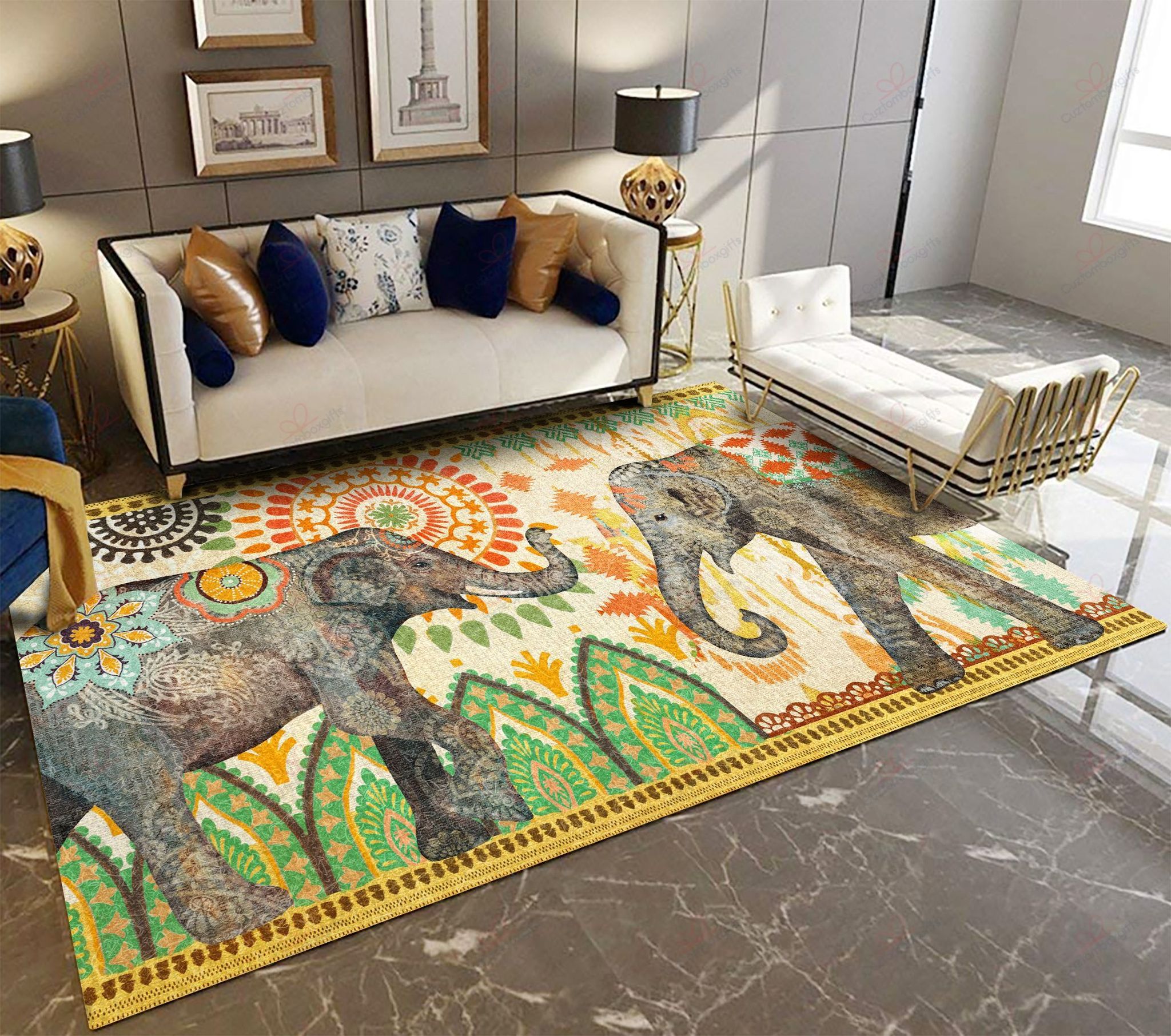 Caravan Elephants Rug Sport Decor Gift Floor Decor Living Room Carpet Rug Area Rug - 69584fd5f58a Caravan Elephants Rug Sport Decor Gift Floor Decor Living Room Carpet Rug Area Rug - 69584fd5f58a