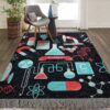 Carbon Science 2 Rug Sport Decor Gift Floor Decor Living Room Carpet Rug Area Rug - 5f243b407802