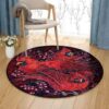 Cardinal Bird 1 Round Carpet Floor Rug Living Room Bedroom Decor Round Area Rug Carpet