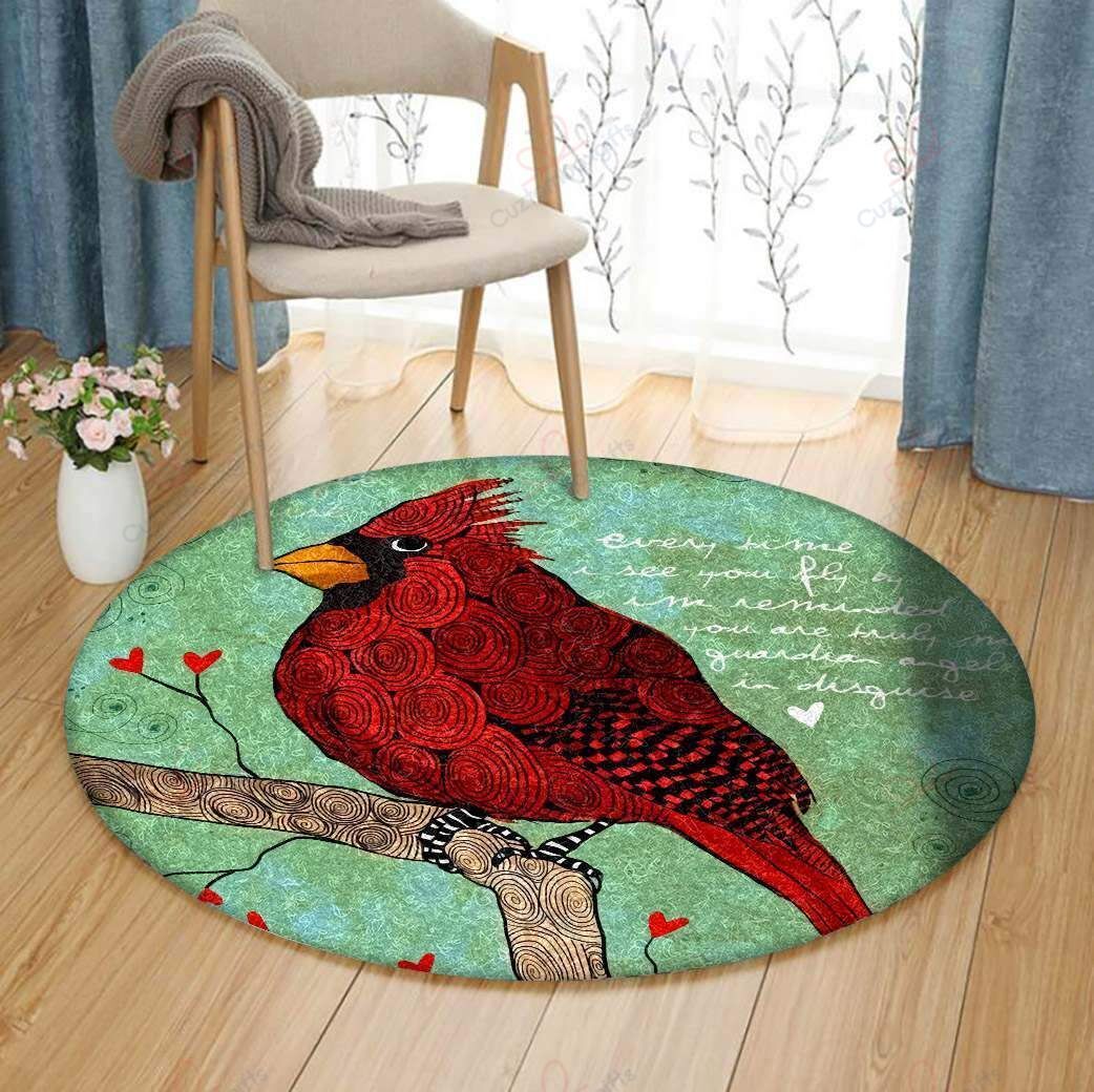 Cardinal Bird 10 Round Carpet Floor Rug Living Room Bedroom Decor Round Area Rug Carpet Cardinal Bird 10 Round Carpet Floor Rug Living Room Bedroom Decor Round Area Rug Carpet