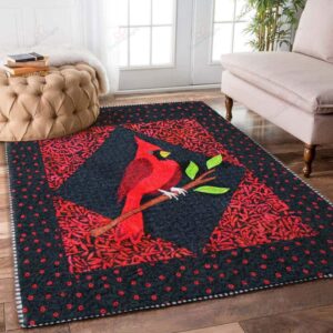 Cardinal Bird 3 Rug Sport Decor Gift Floor Decor Living Room Carpet Rug Area Rug - 3d8a1210bfb5