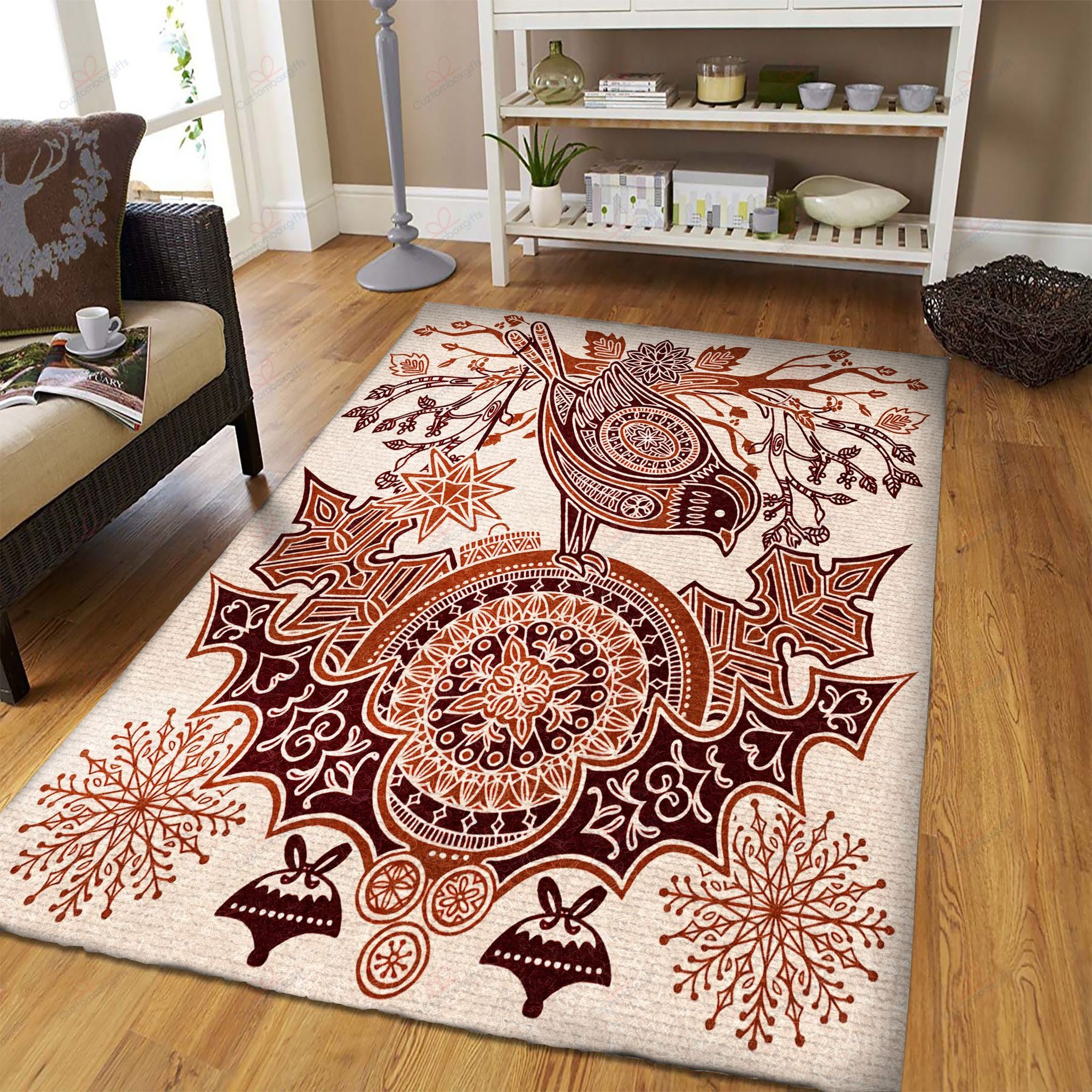 Cardinal Floral Motifs Rug Sport Decor Gift Floor Decor Living Room Carpet Rug Area Rug - e19b79f95bbc Cardinal Floral Motifs Rug Sport Decor Gift Floor Decor Living Room Carpet Rug Area Rug - e19b79f95bbc