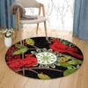 Cardinal Round Carpet Floor Rug Living Room Bedroom Decor Round Area Rug Carpet
