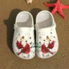 Cardinal In Winter Sku 490 Crocs Crocband Clog Comfortable For Mens Womens Classic Clog Water Shoes