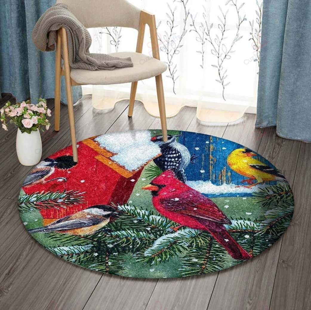 Cardinal Painting 3 Round Carpet Floor Rug Living Room Bedroom Decor Round Area Rug Carpet Cardinal Painting 3 Round Carpet Floor Rug Living Room Bedroom Decor Round Area Rug Carpet
