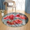 Cardinal Painting 4 Round Carpet Floor Rug Living Room Bedroom Decor Round Area Rug Carpet